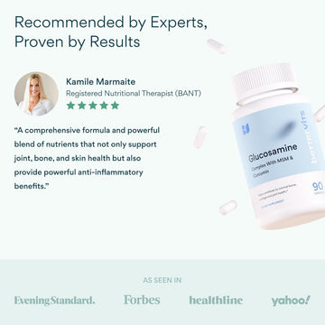 Bettervits Glucosamine Complex with MSM & Turmeric 90 Capsules | Joint Support Supplement fragrance