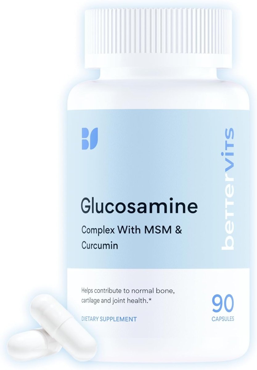 Bettervits Glucosamine Complex with MSM & Turmeric 90 Capsules | Joint Support Supplement fragrance