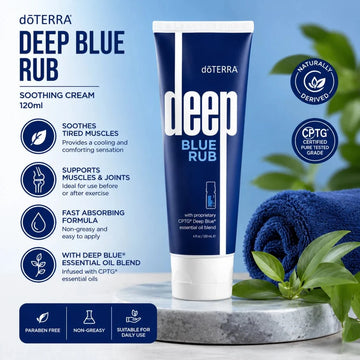 doTERRA Deep Blue Rub Cream 120ml | Soothing Massage Cream for Muscles & Joints fragrance