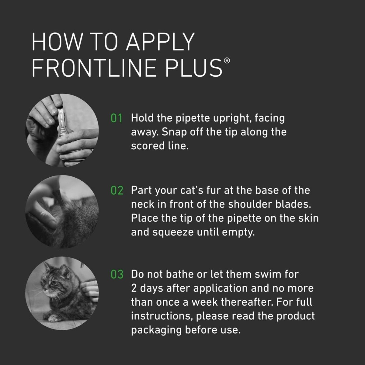 FRONTLINE Plus Flea & Tick Treatment for Cats & Ferrets 6 Pipettes fragrance
