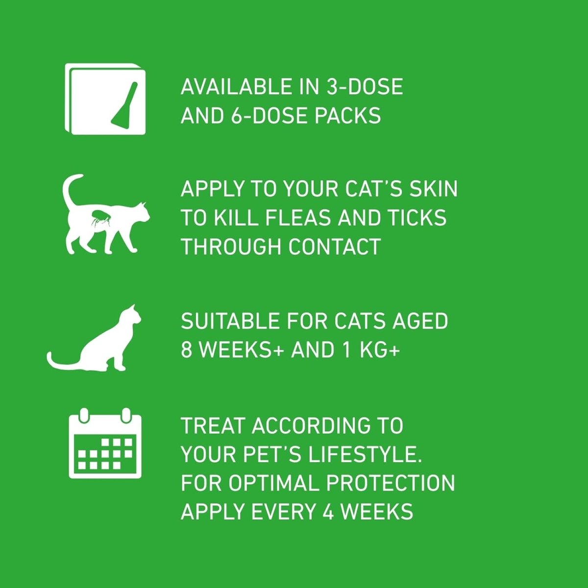 FRONTLINE Plus Flea & Tick Treatment for Cats & Ferrets 6 Pipettes fragrance