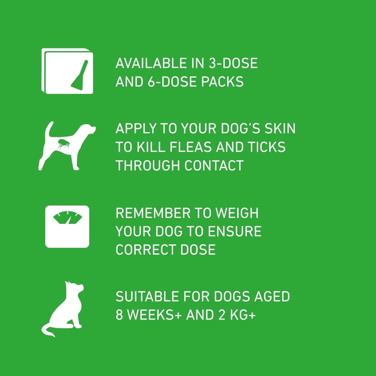 FRONTLINE Plus Flea & Tick Treatment for Medium Dogs 10–20kg | 6 Pipettes fragrance