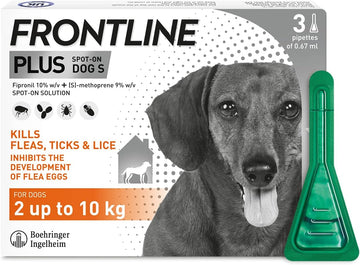 FRONTLINE Plus Flea & Tick Treatment for Small Dogs 2–10kg | 6 Pipettes fragrance