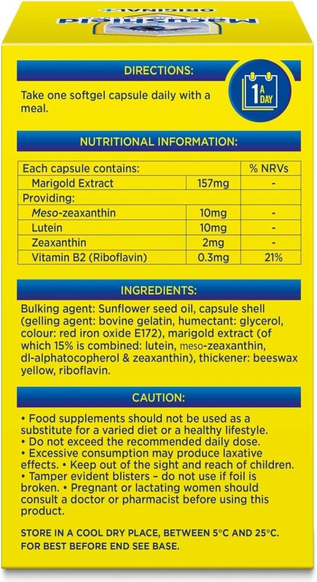 MacuShield Original Plus Eye Health Capsules 90 Day Pack | Daily Vision Support fragrance