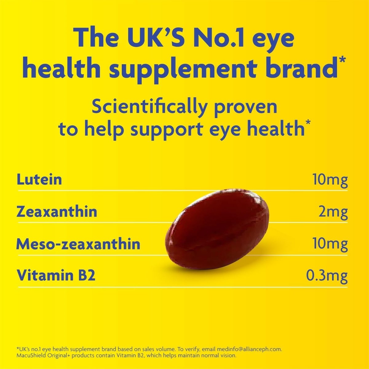 MacuShield Original Plus Eye Health Capsules 90 Day Pack | Daily Vision Support fragrance