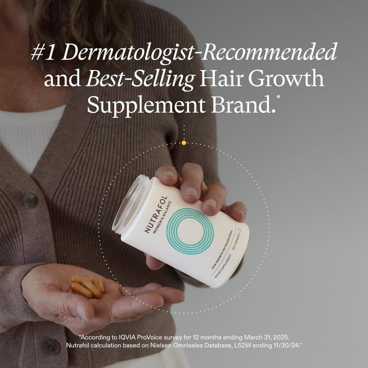 Nutrafol Women Hair Growth Supplement 120 Capsules | Women's Hair Wellness Formula fragrance