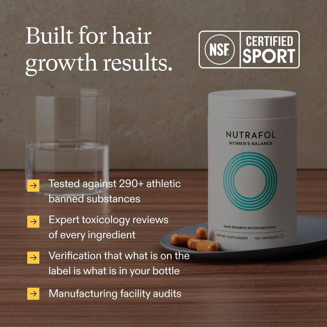 Nutrafol Women Hair Growth Supplement 120 Capsules | Women's Hair Wellness Formula fragrance