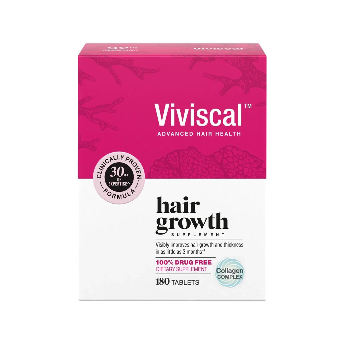 Viviscal Maximum Strength Women's Hair Growth Supplement 180 Tablets fragrance