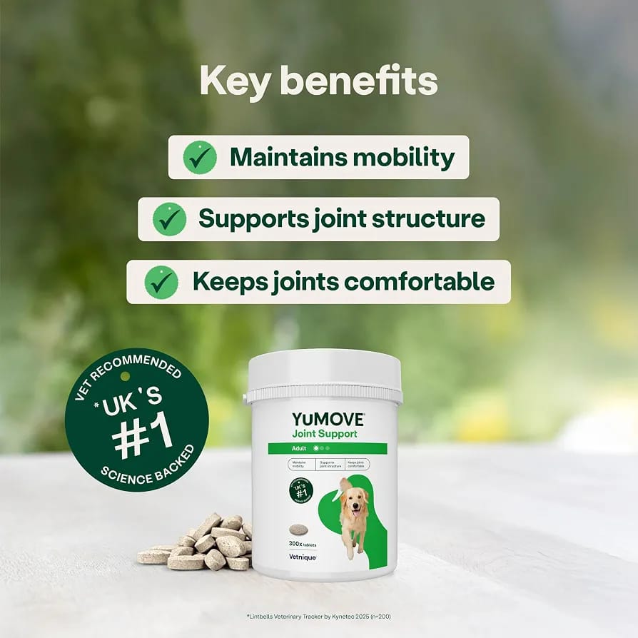 YuMOVE Adult Dog Joint Supplement 300 Tablets | Hip & Joint Support for Adult Dogs fragrance