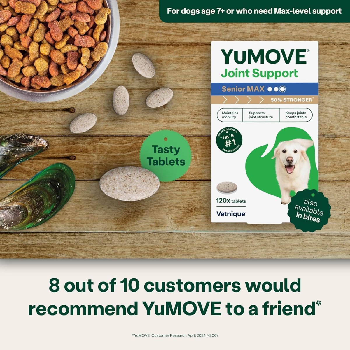 YuMOVE Senior Maximum Strength Joint Supplement 120 Tablets | Advanced Hip & Joint Support fragrance